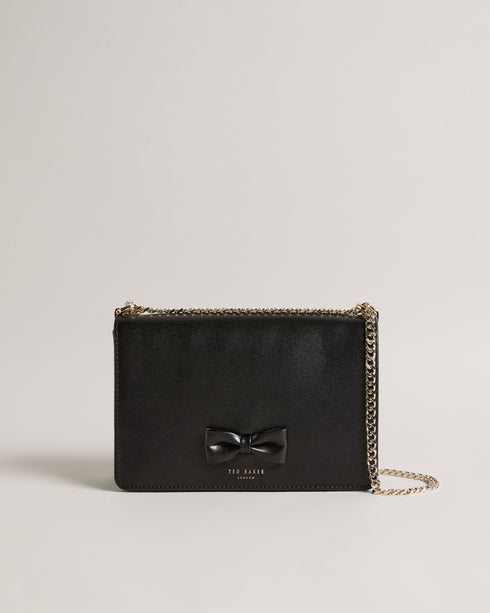 BAELEEN-Bags-It's all in the details: Cross body bag Top grain leather Bow detail Magnetic fastening Internal zip pocket Chain shoulder strap Logo detail Dimensions: 23cm x 15cm x 6cm- Ted Baker Romania